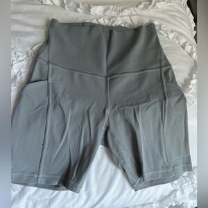 Lululemon biker shorts grey Sz 4
